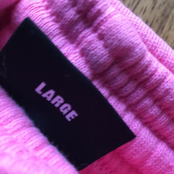 Revenge Pink Large Heavy weight Sweat Pants NWT - Picture 12 of 17